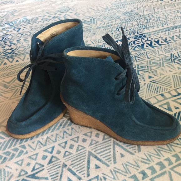 Michael Kors Shoes - Michael Kors Suede Wedge Booties
